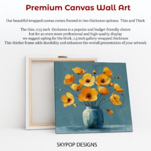 Yellow Poppy Bouquet Art