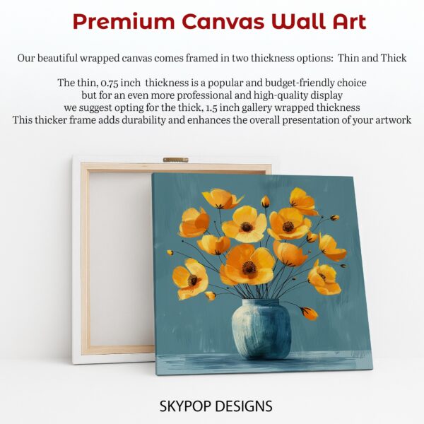 Yellow Poppy Bouquet Art