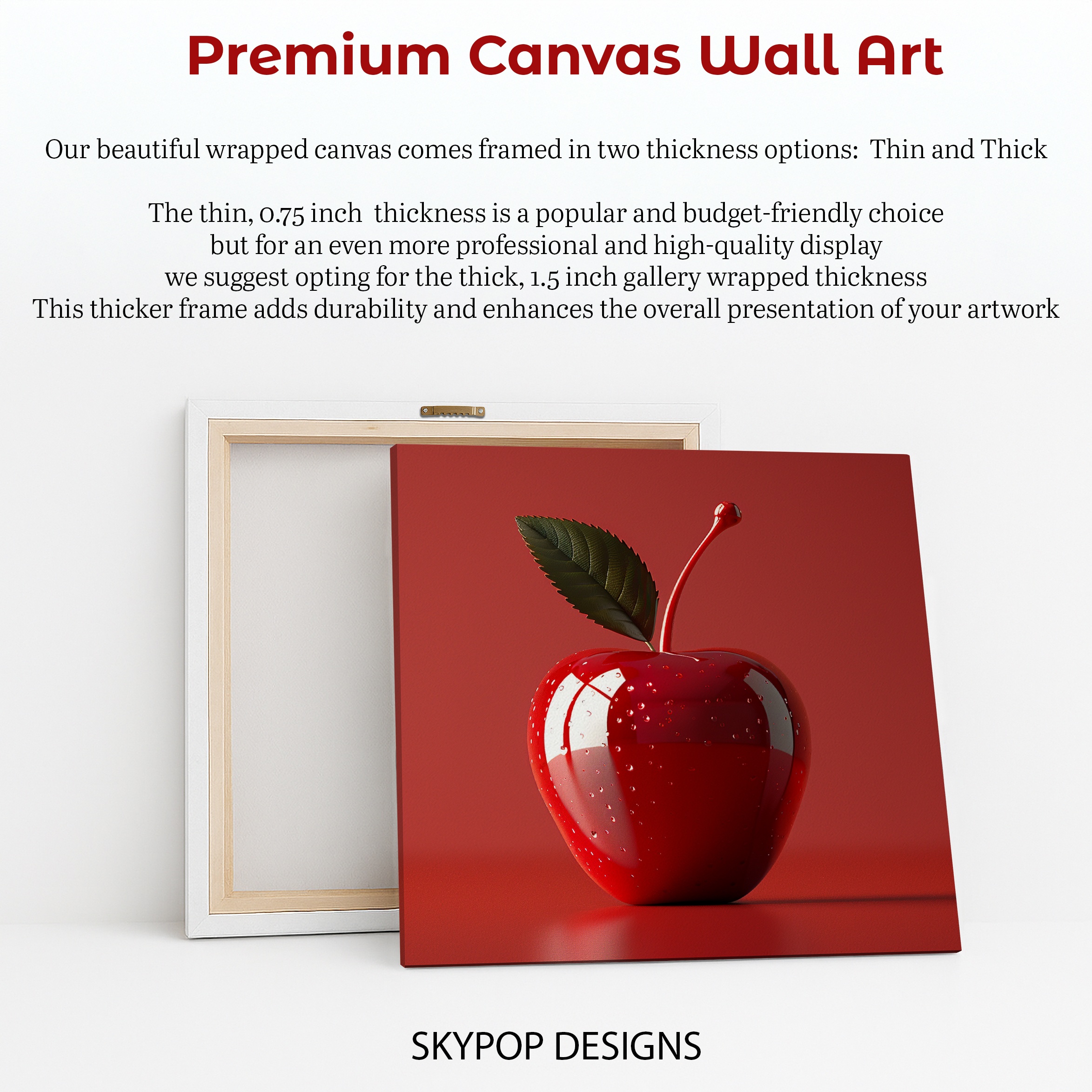 6.jpg Glossy Red Apple Art