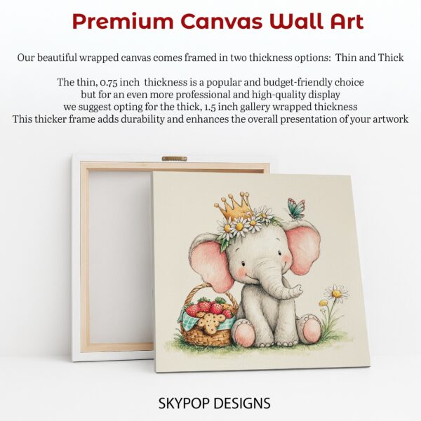 Baby Elephant Princess Art