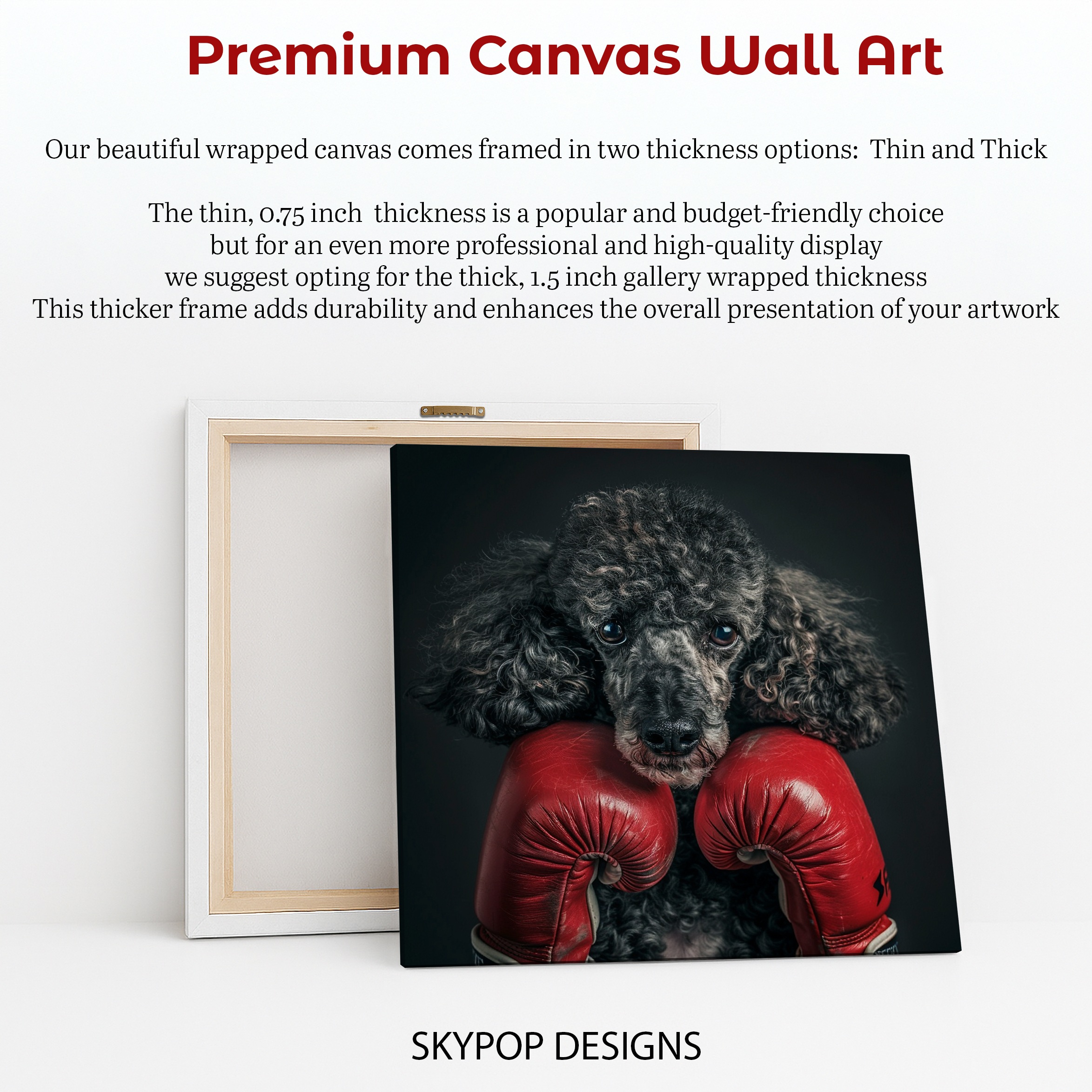 6.jpg Boxing Poodle Art