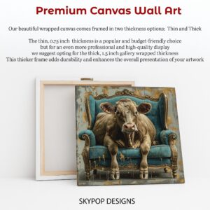 Cow Armchair Art