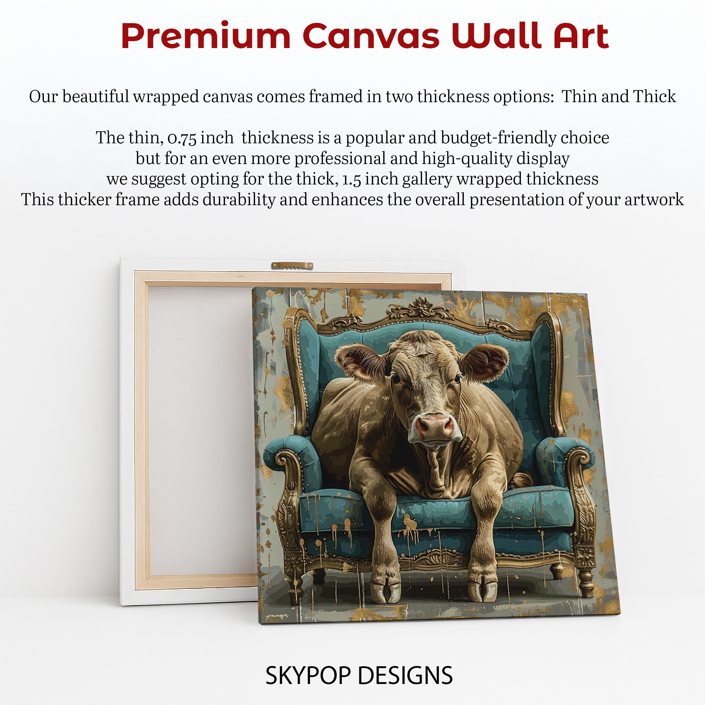6.jpg Cow Armchair Art