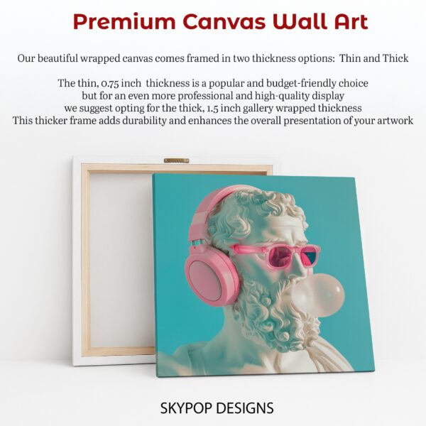 Classical Bust Headphones Art