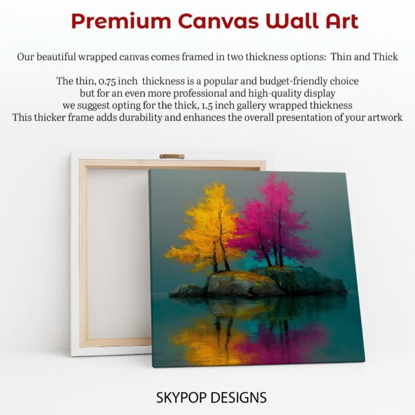 Colorful Island Trees Art