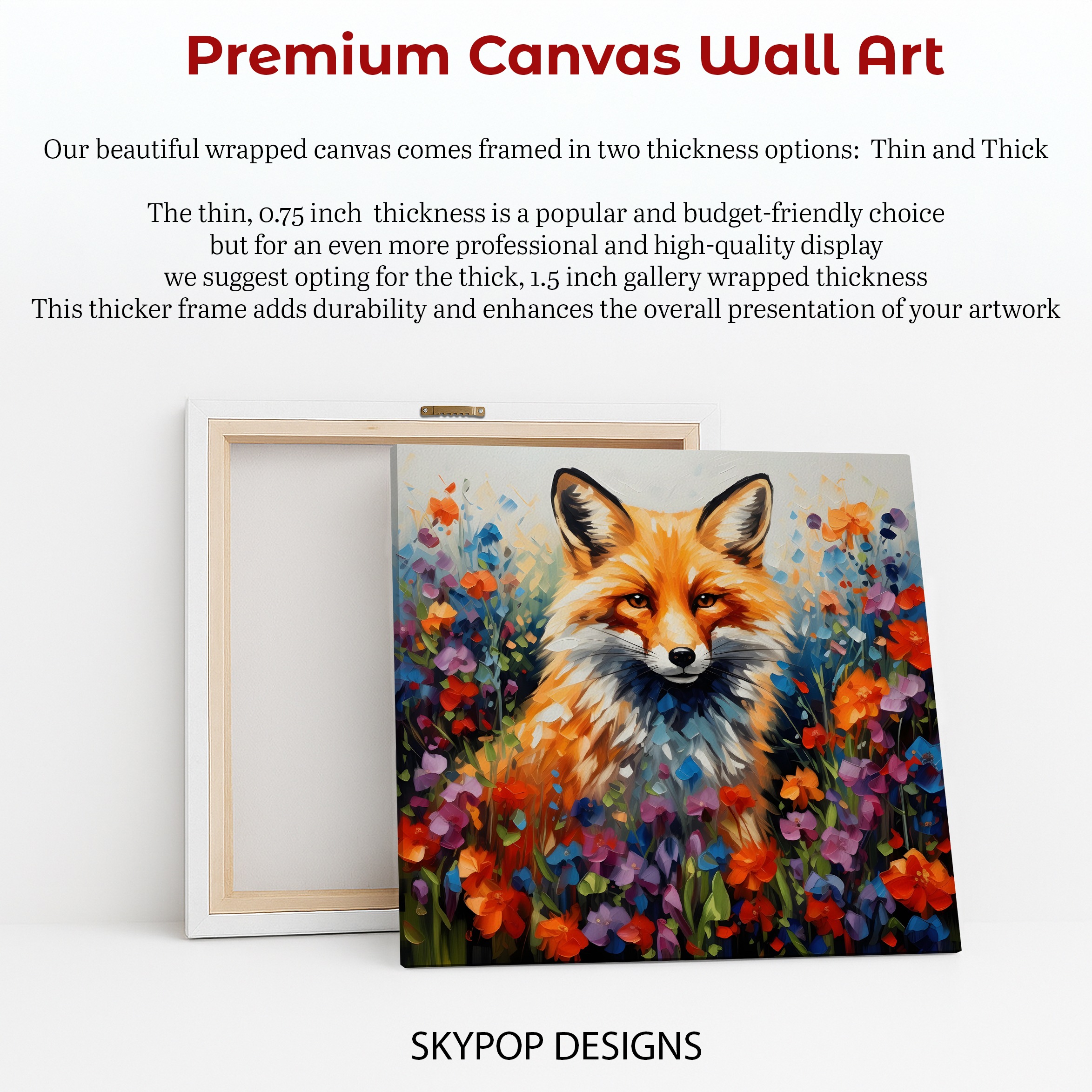 6.jpg Fox Flowers Art