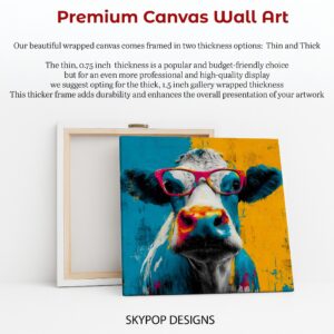 Colorful Cow Art