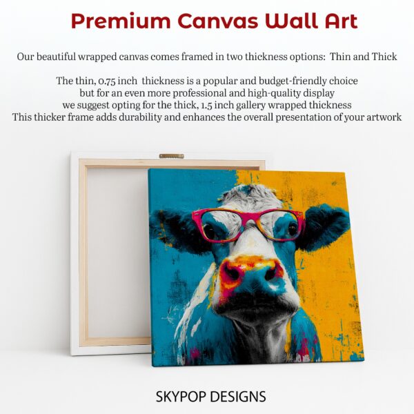 Colorful Cow Art