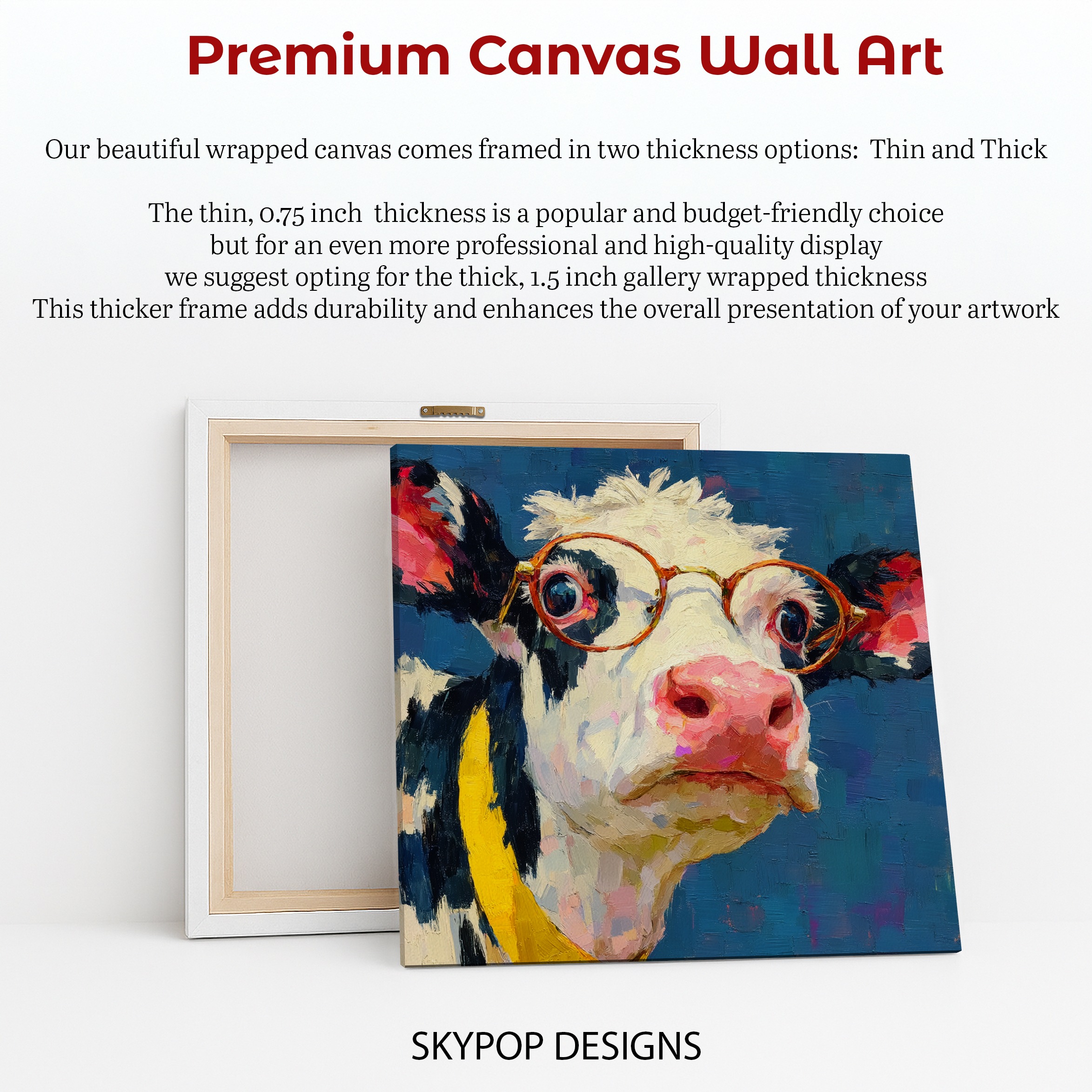 6.jpg Cow with Glasses Art