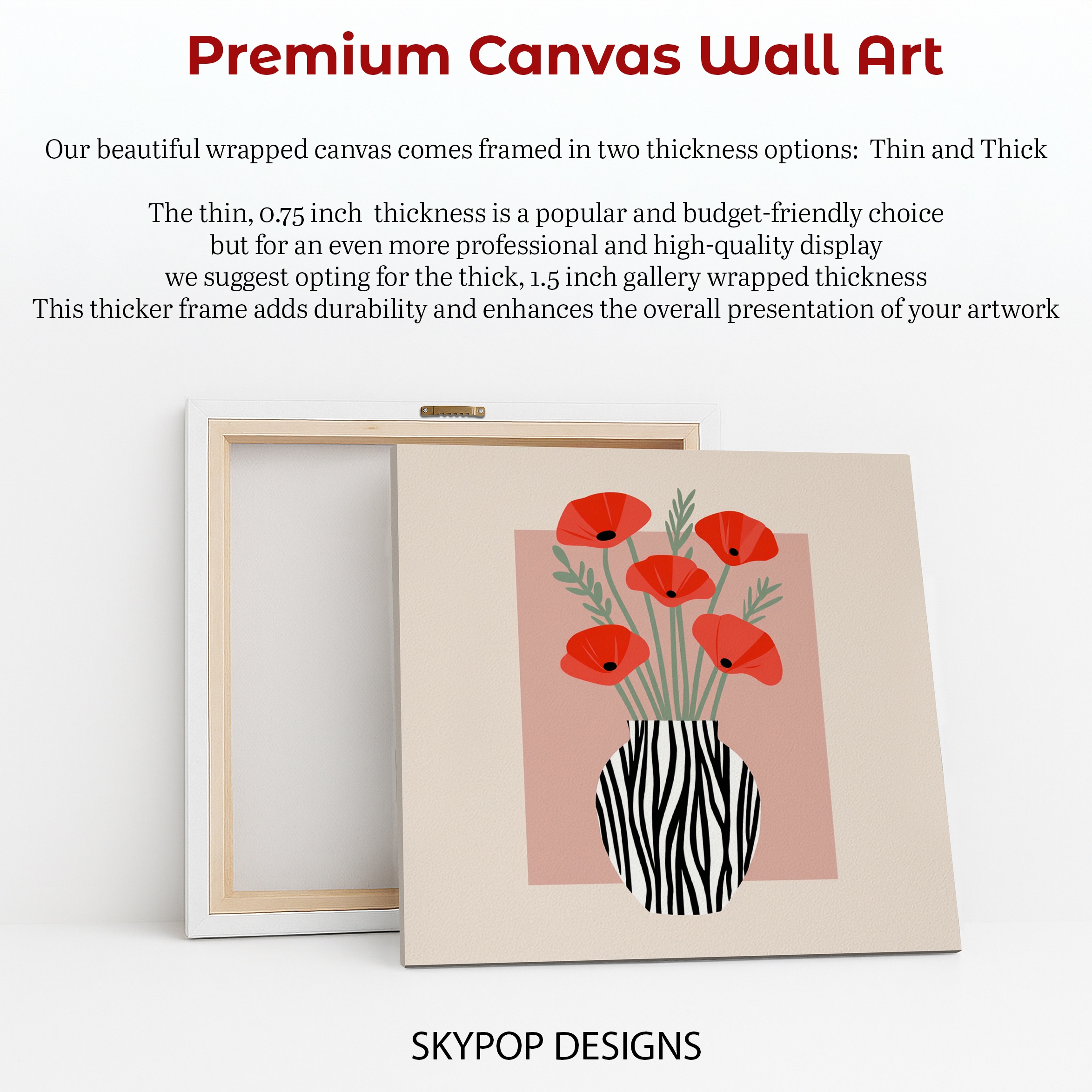 6.jpg Red Poppy Vase Art