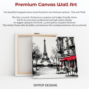 Parisian Cafe Eiffel Tower Art