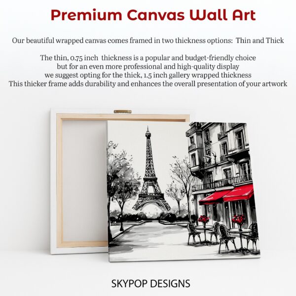 Parisian Cafe Eiffel Tower Art
