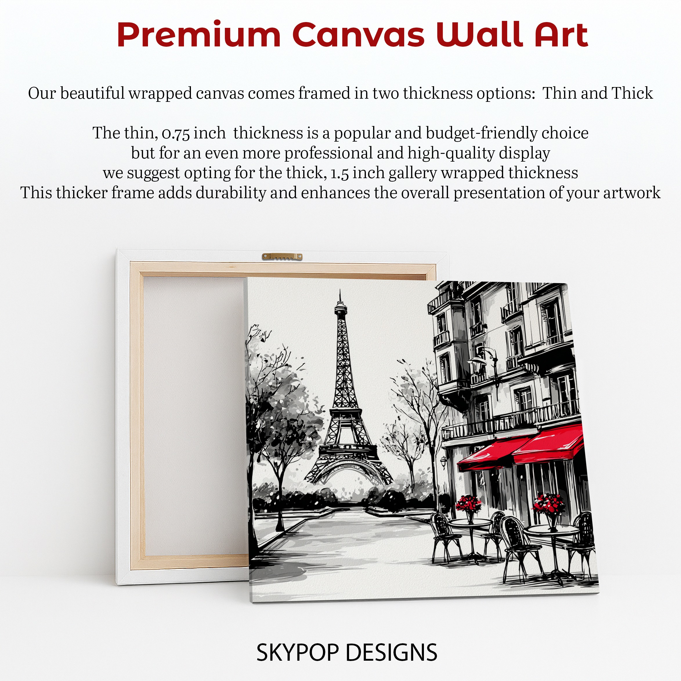 6.jpg Parisian Cafe Eiffel Tower Art