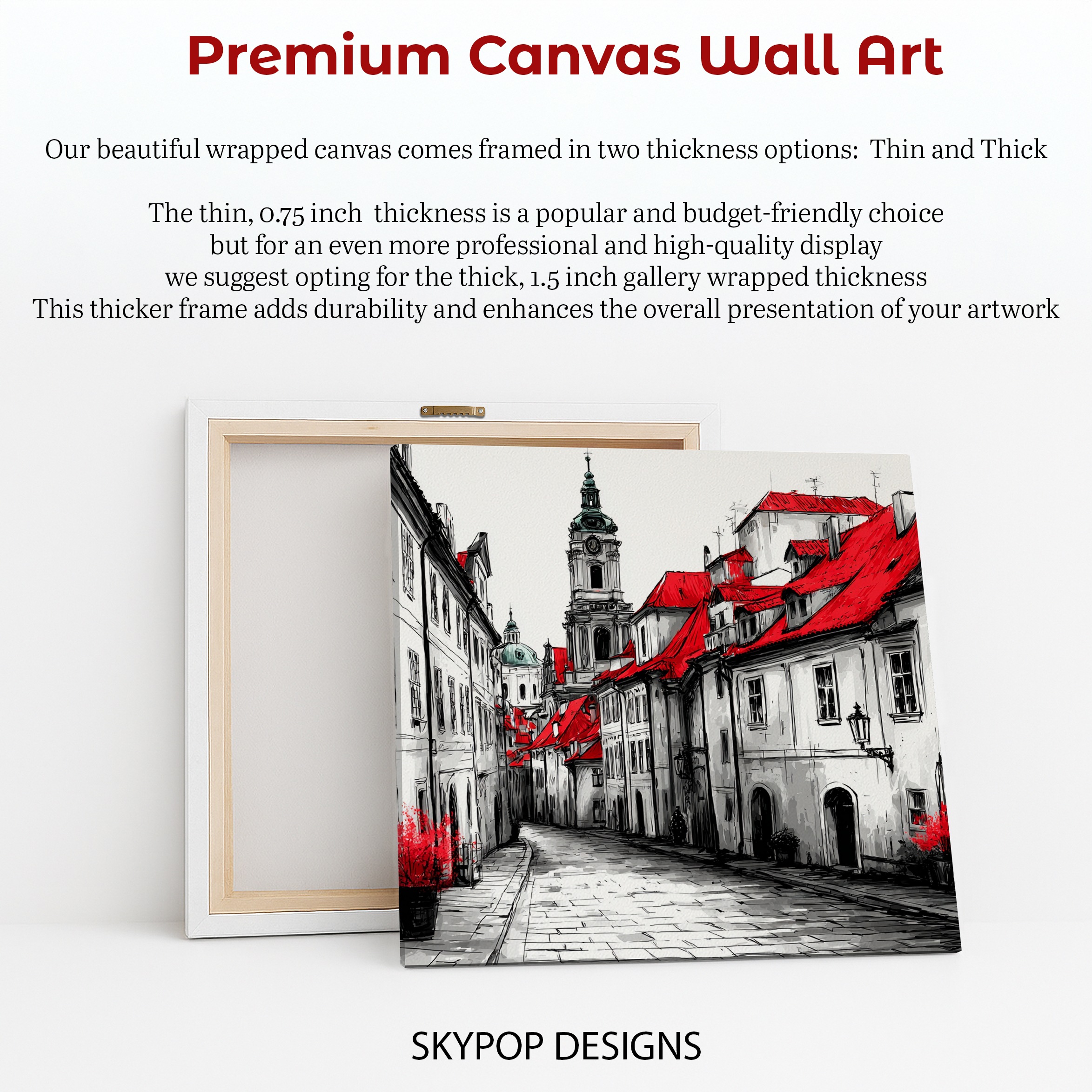 6.jpg European Red Roof Cityscape Art