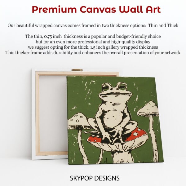 Frog Mushroom Art