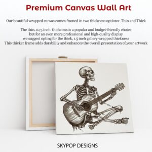 Skeleton Guitarist Art