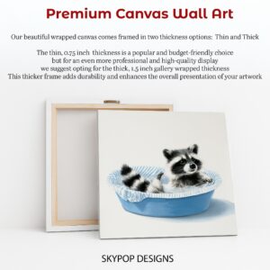 Raccoon Bath Time Art