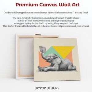 Elephant Reading Art