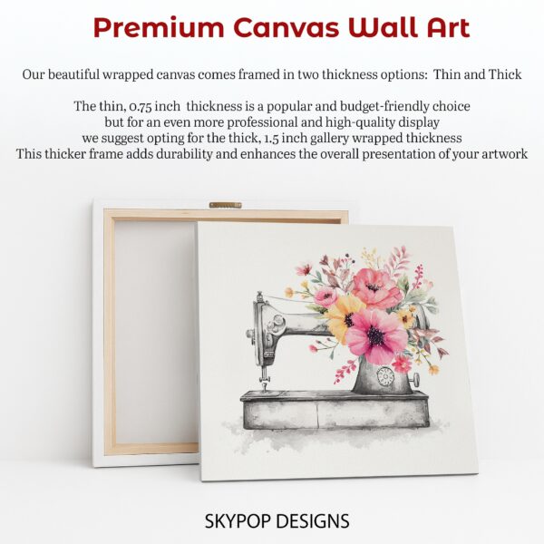 Blooming Sewing Machine Art