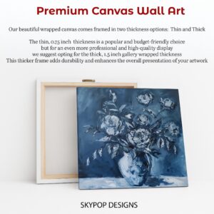 Blue Floral Vase Art