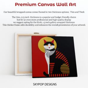 Geometric Cat Art
