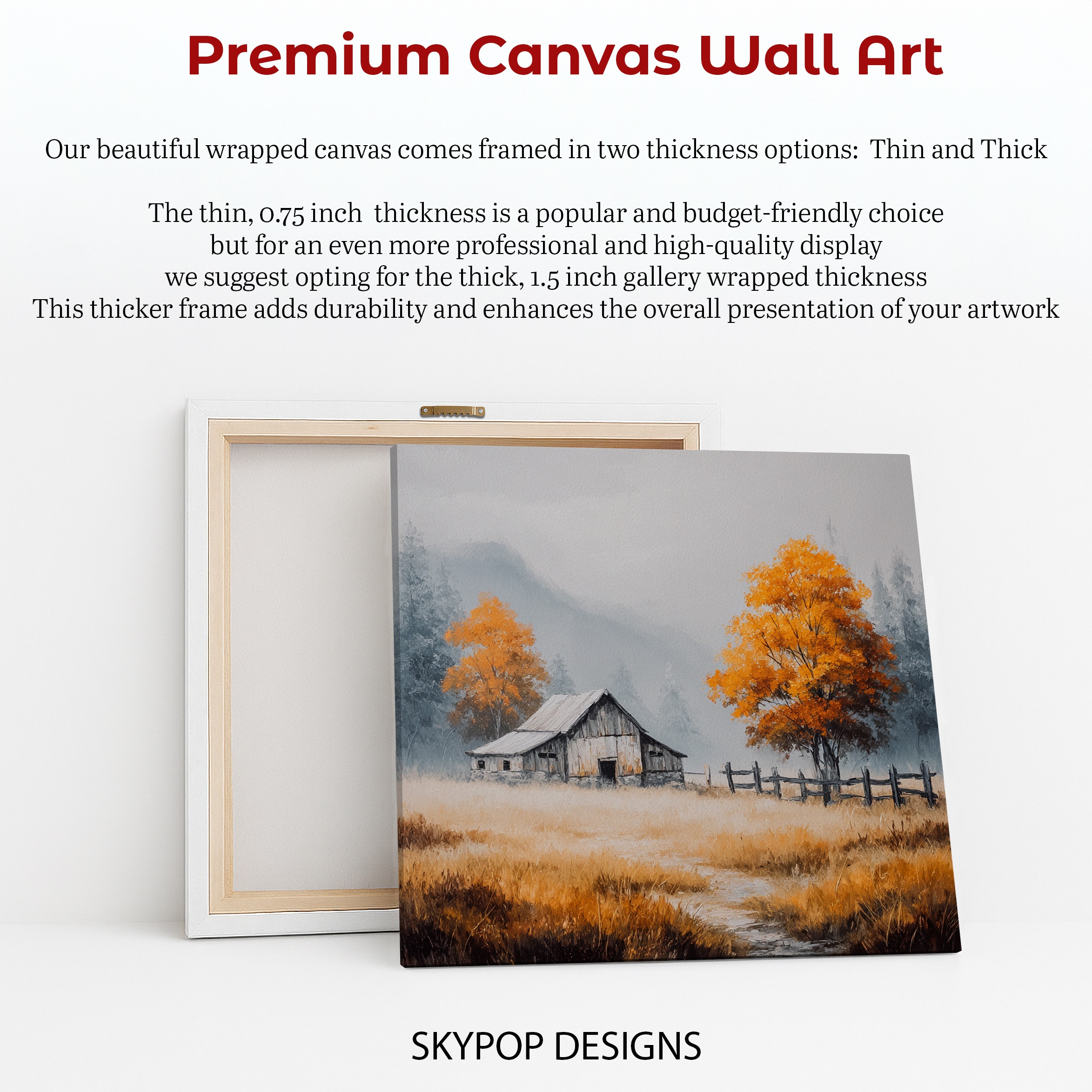 6.jpg Autumn Barn Landscape Art