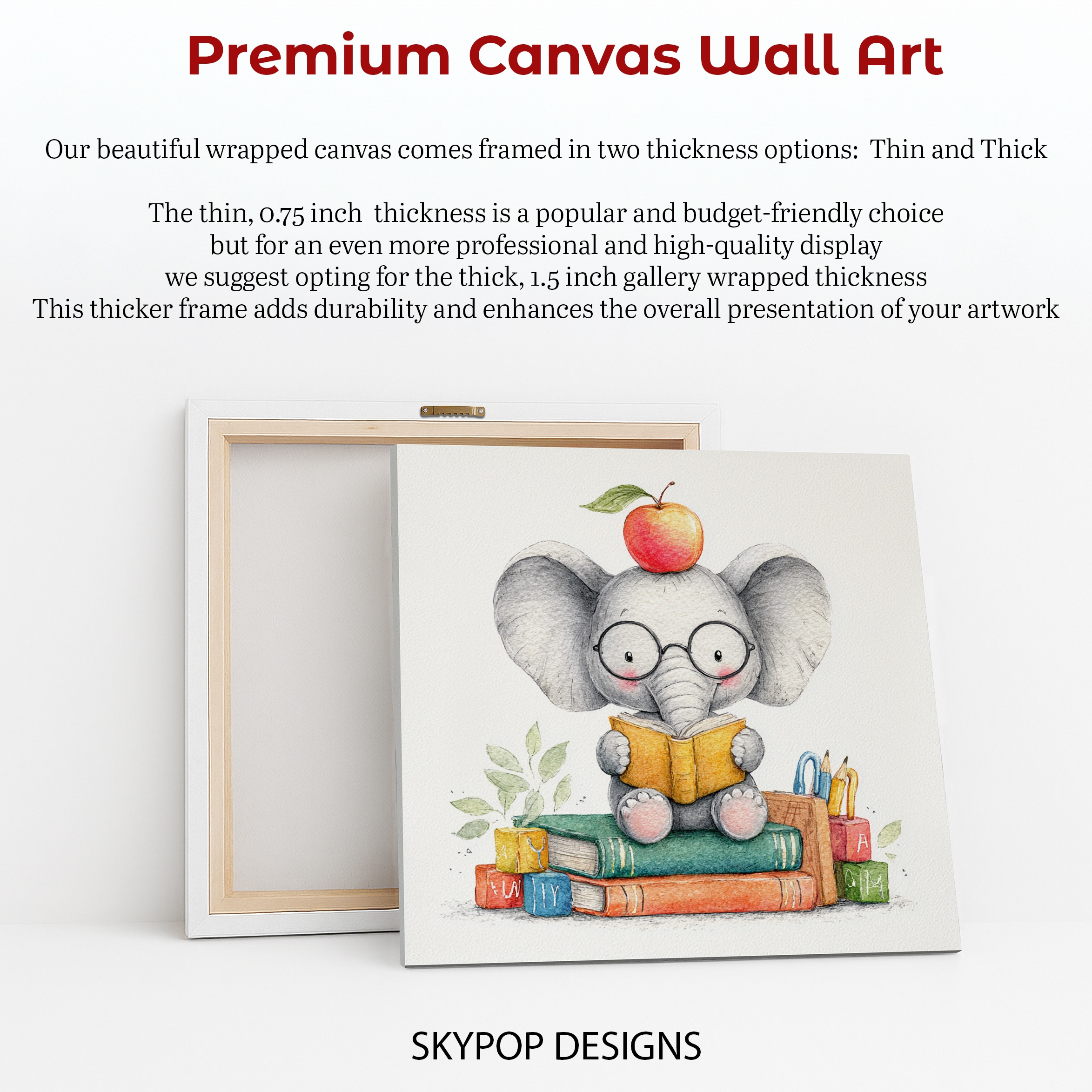 6.jpg Elephant Reading Art