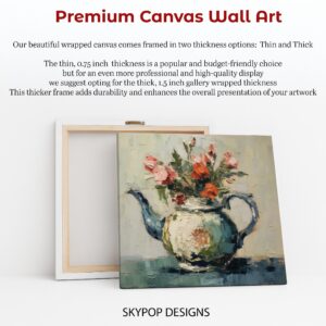 Rose Bouquet Teapot Art