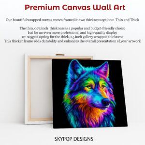 Colorful Wolf Art
