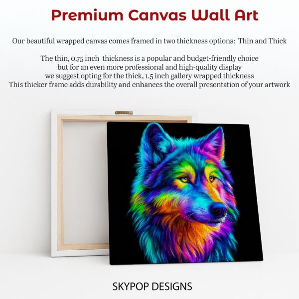 Colorful Wolf Art