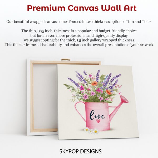 Love Blooms Watering Can Art