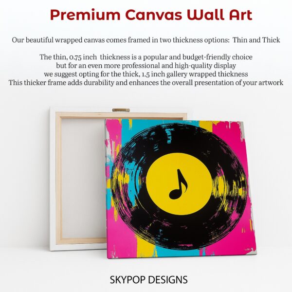 Vinyl Record Music Note Art