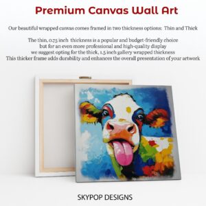 Colorful Cow Art