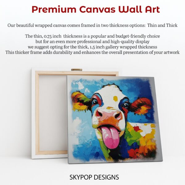 Colorful Cow Art