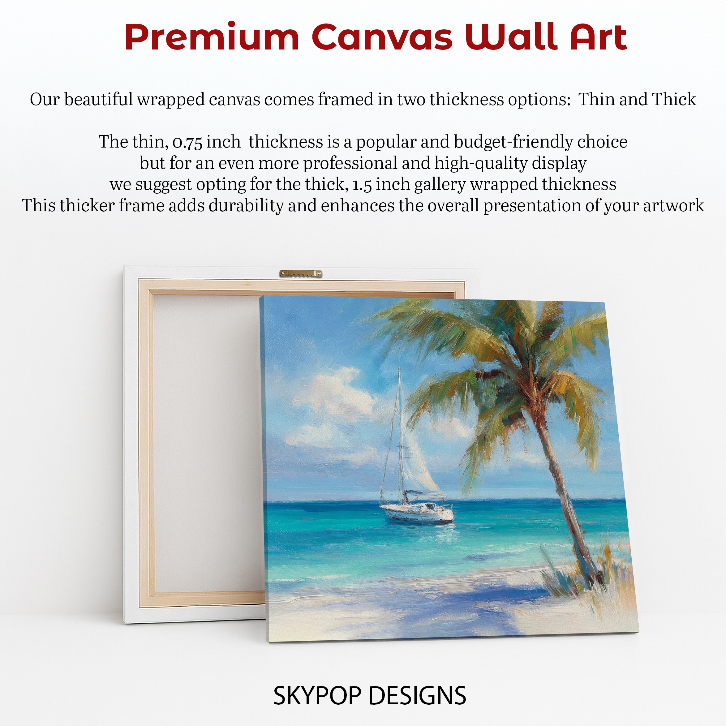 6.jpg Tropical Beach Sailboat Art