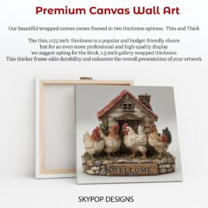 Farmhouse Chicken Welcome Art