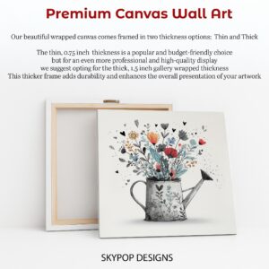 Blooming Watering Can Art