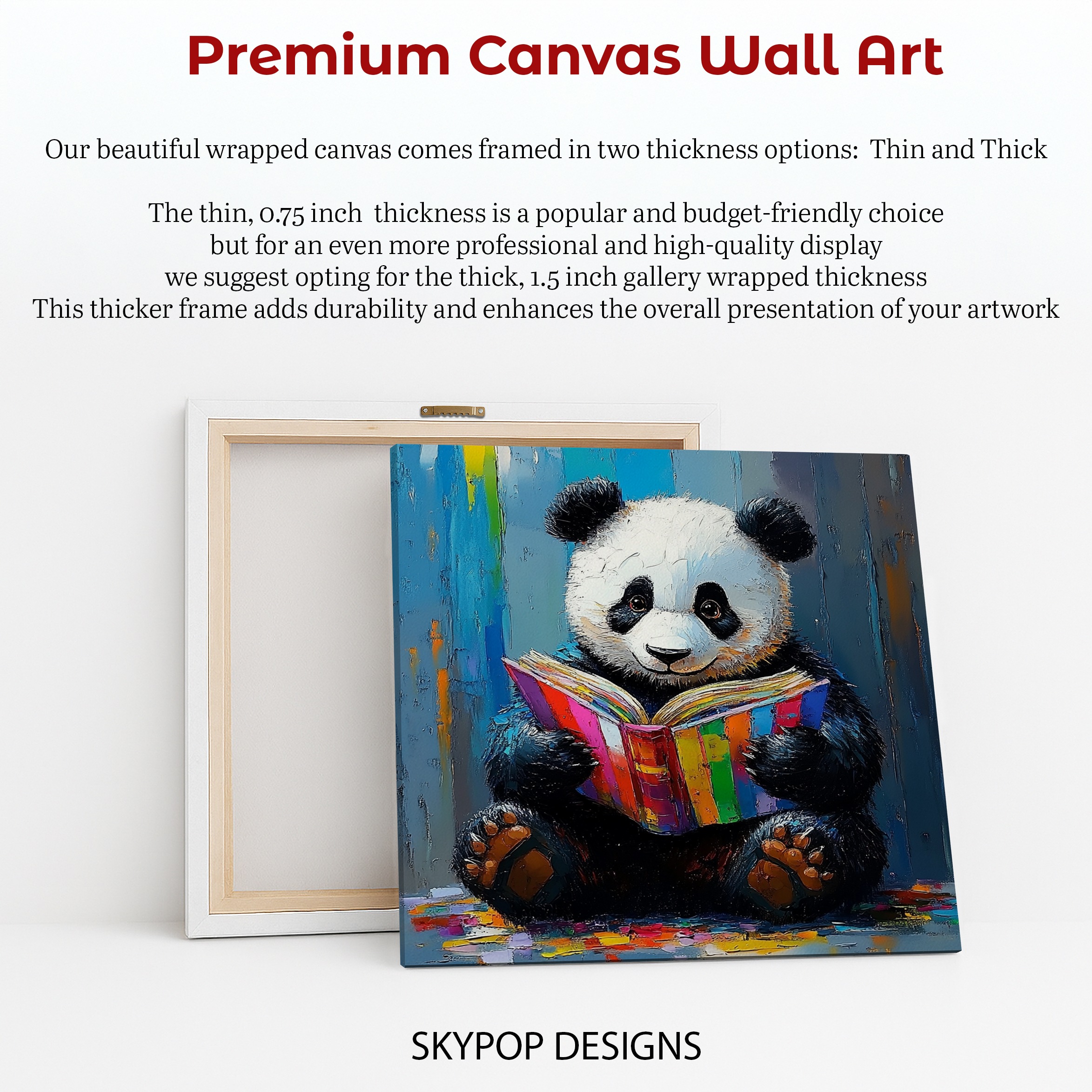 6.jpg Panda Reading Book Art