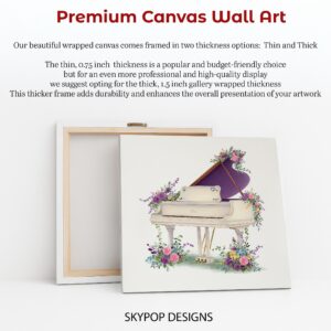 Floral Piano Art
