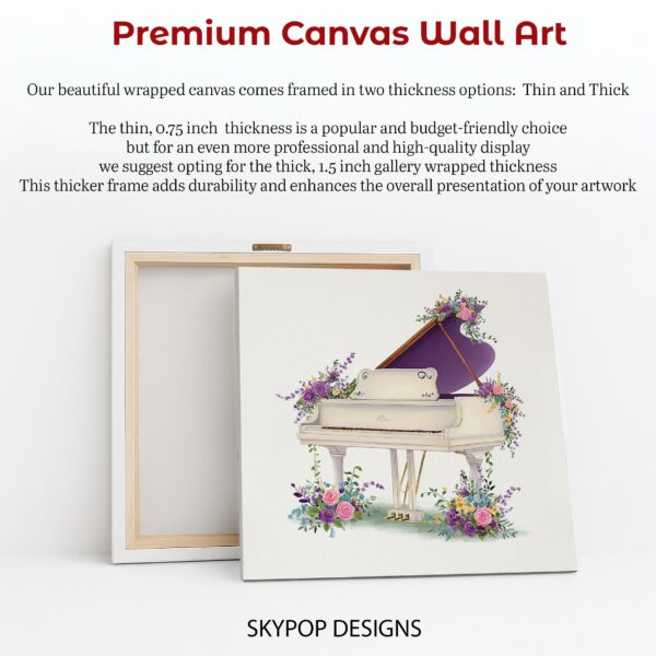 Floral Piano Art