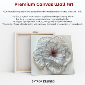 White Poppy Bloom Art