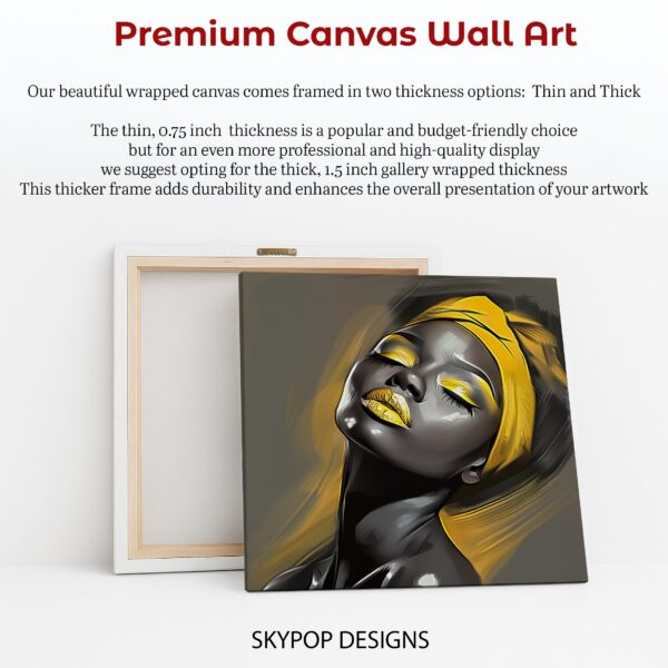 Golden Glow Portrait Art
