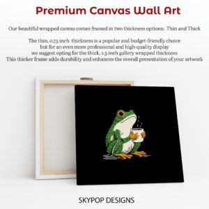 Frog Coffee Art