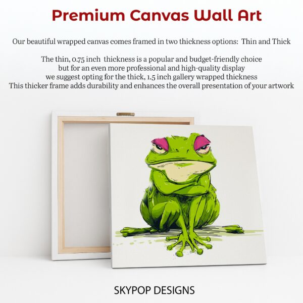 Grumpy Frog Art