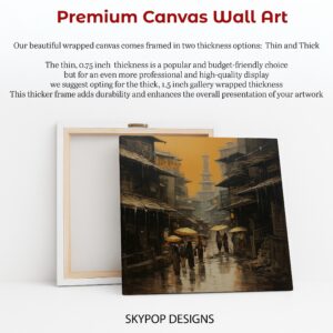 Rainy Day in Old Town Art