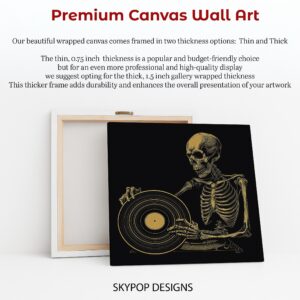 Skeleton DJ Art