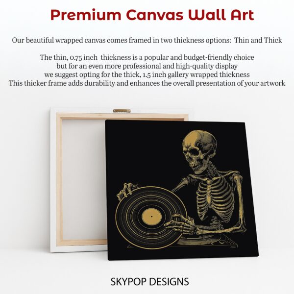 Skeleton DJ Art