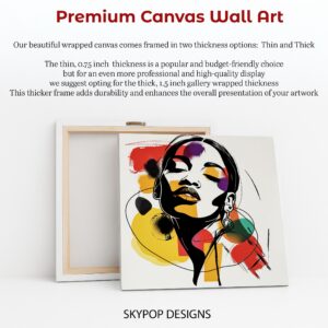 Vibrant Face Abstract Art