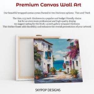 Mediterranean Seaside Village Art