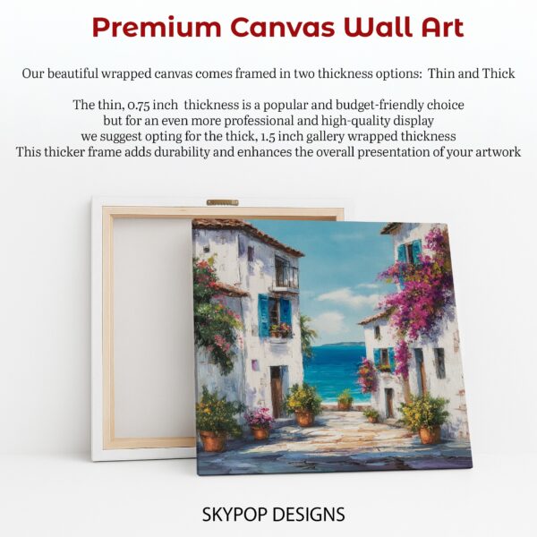 Mediterranean Seaside Village Art